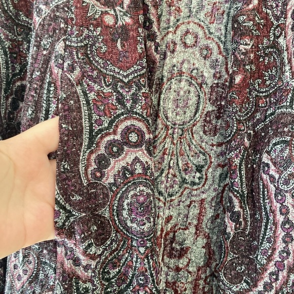 Susan Graver Printed Ribbed Sweater Knit Cardigan - Picture 5 of 7